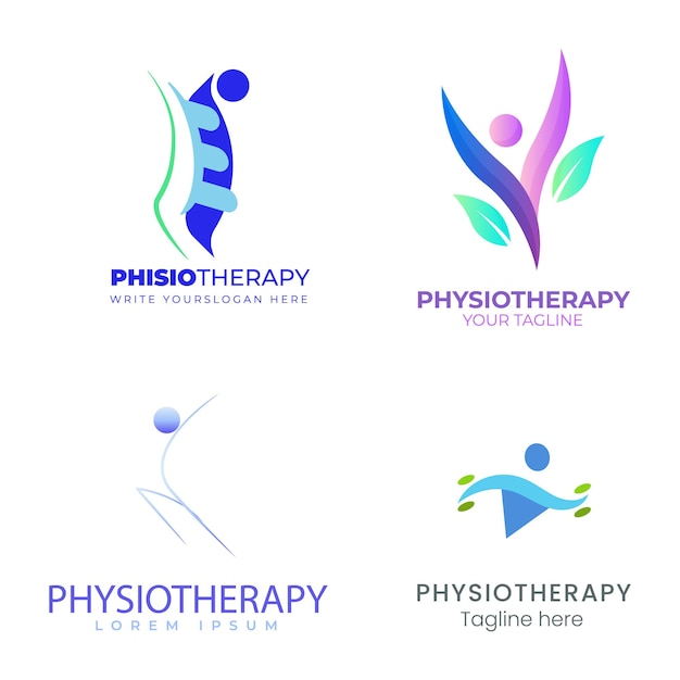 Gradient-Logo-Sammlung für Physiotherapie