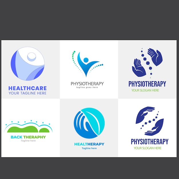 Gradient-Logo-Sammlung für Physiotherapie
