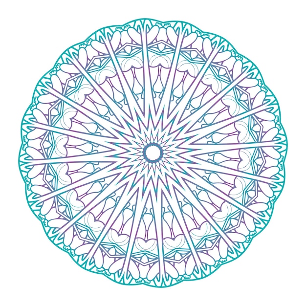 Vektor gradient-mandala-vektor