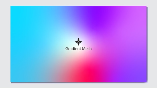 Gradient Mesh Illustration mit einer Farbmischung