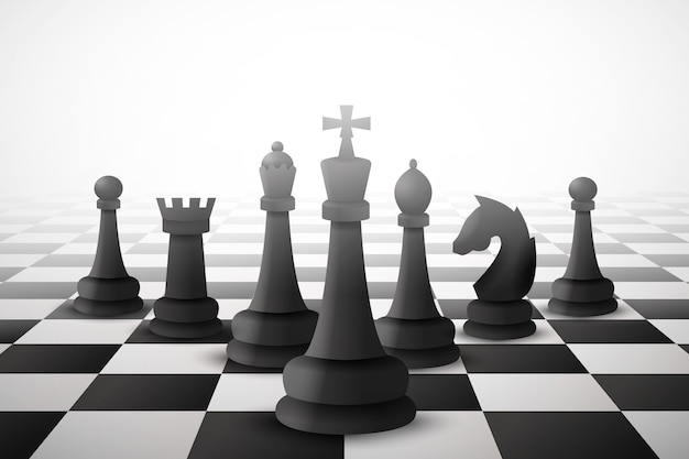 Gradient-Schach-Hintergrund