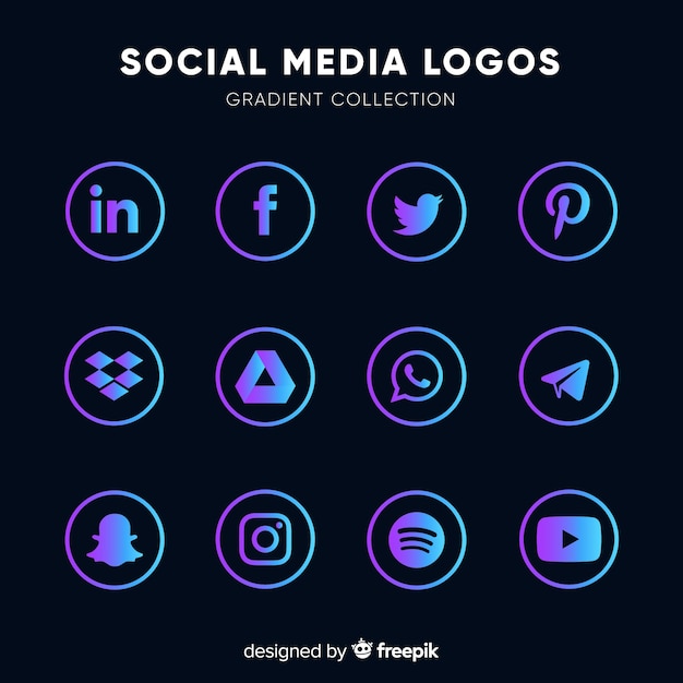 Gradient-social-media-logos