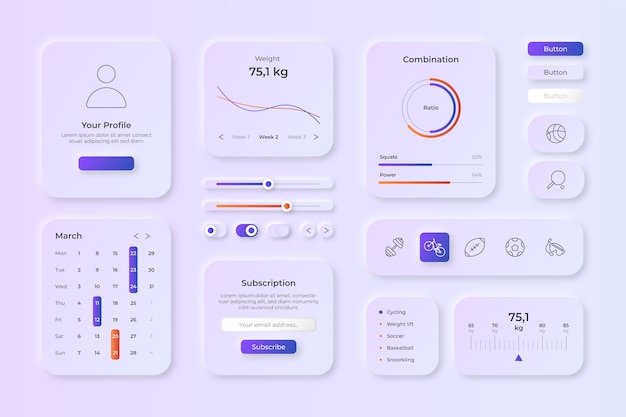 Gradient ui Sammelelement