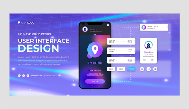 Gradient ui/ux Design-Banner