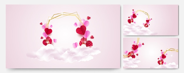 Gradient Valentinstag Hintergrund Grußkarte zum Muttertag