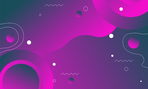 Gradientblau mit gewellter und abgerundeter Form Vektorillustration