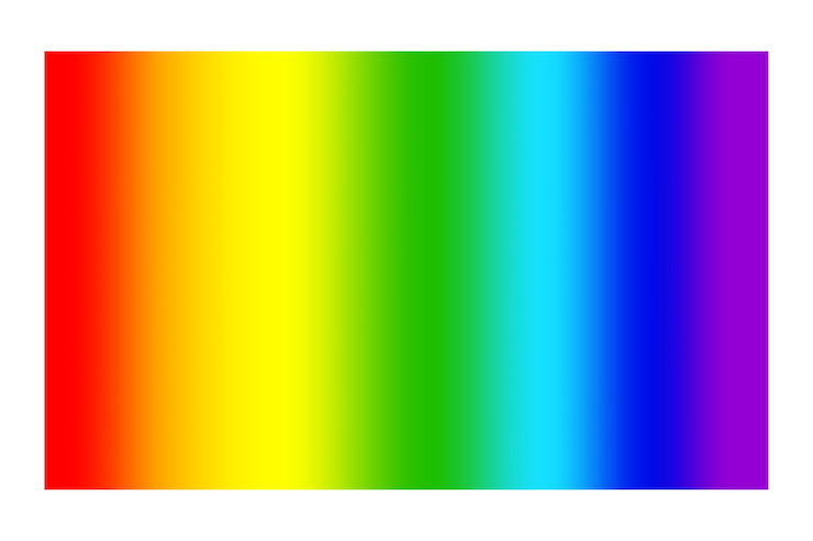 Vektor gradienter regenbogen-hintergrund lebendiges farbspektrum horizontaler mischungsübergang farbig