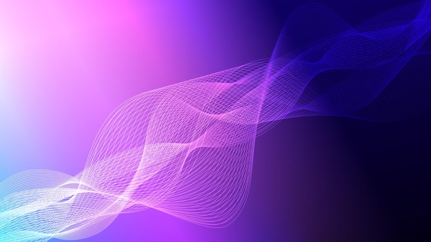 Gradientfarbener Hintergrund mit Linienornament Abstrakt moderner Hintergrund Vollfarbener Technologie-Konzept-Hintergrund