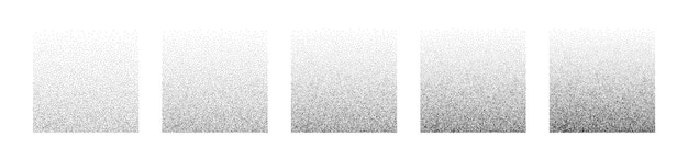 Gradientquadrate von körnern geräuschvolle geometrische formen mit tonabstufung