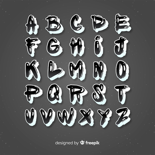 Graffiti-alphabet