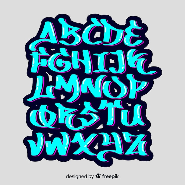 Graffiti-alphabet