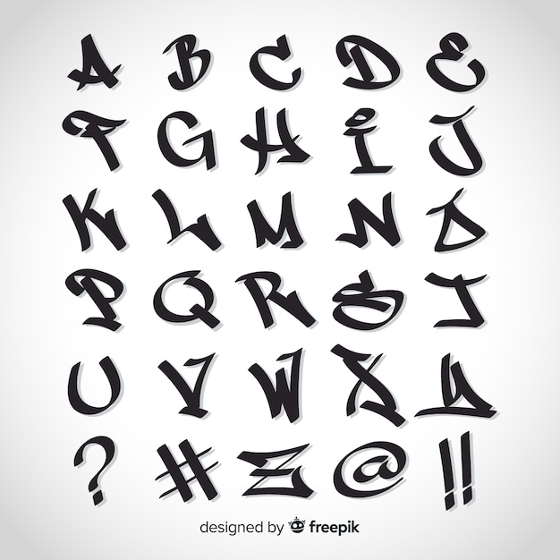 Graffiti-alphabet