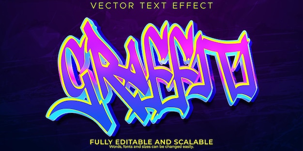 Graffiti-Texteffekt bearbeitbarer Spray- und Straßentextstil