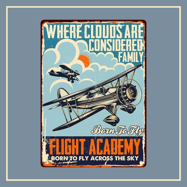 Grafikdesign der Flugakademie
