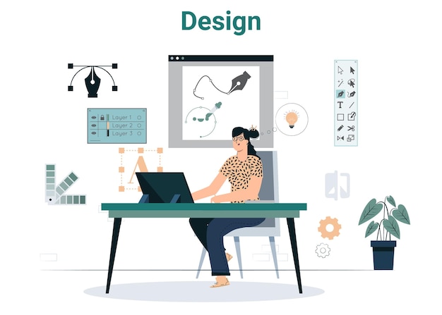 Grafikdesign-Illustration