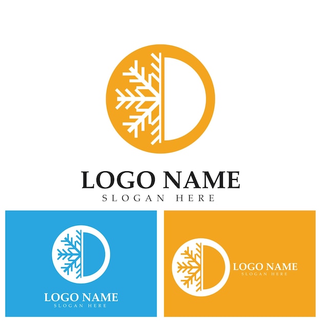 Grafikdesign-vorlage für heiße und kalte symbole