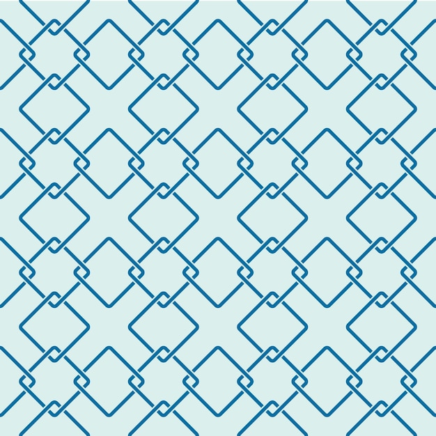 Grafische einfache spleißzierfliese, vektor wiederholtes muster aus interlace-quadraten. vintage kunst abstrakte nahtlose textur kann als tapete und im textildesign verwendet werden.