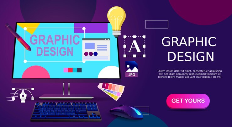 Vektor grafisches design banner vektorillustrationen lila farbe