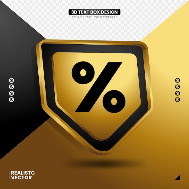 grafisches Element des Prozentetiketts für die Designkomposition