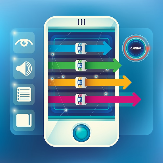 Grafisches hintergrunddesign der informationen