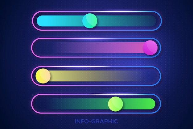 Grafisches schablonendesign der modernen info