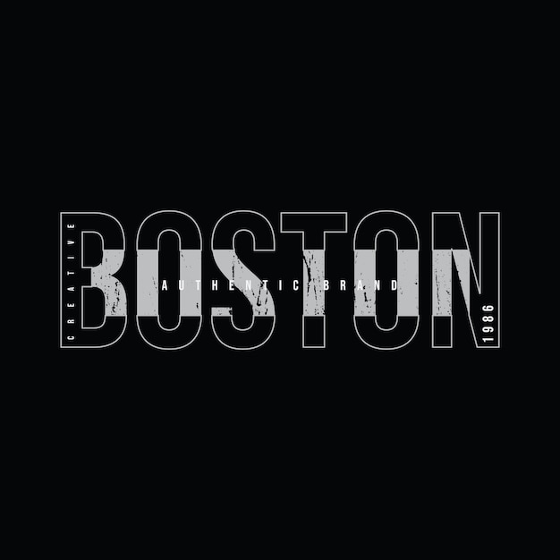 Grafisches T-Shirt- und Bekleidungsdesign aus Boston