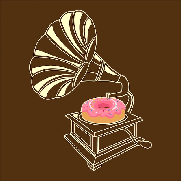 Grammophon-donut