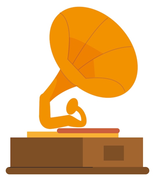 Grammophon-ikone vintage-musik-vinyl-plattenspieler