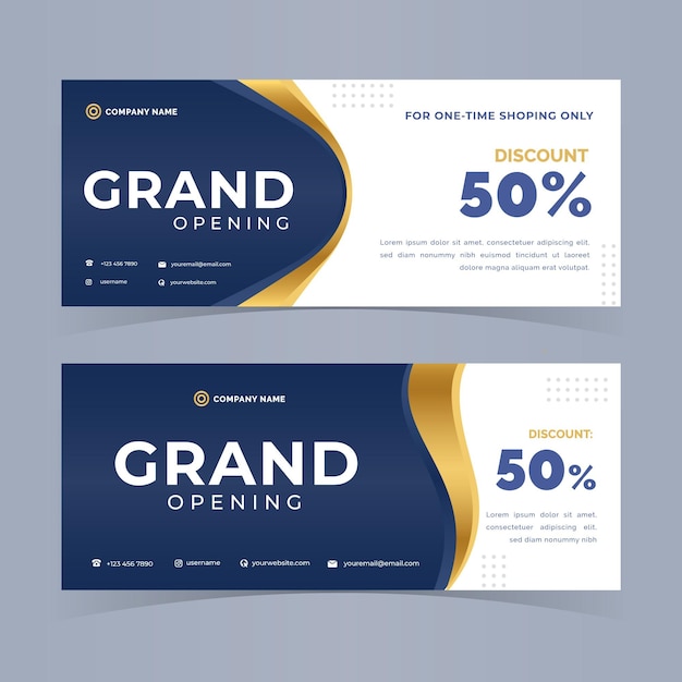 Vektor grand opening banner design