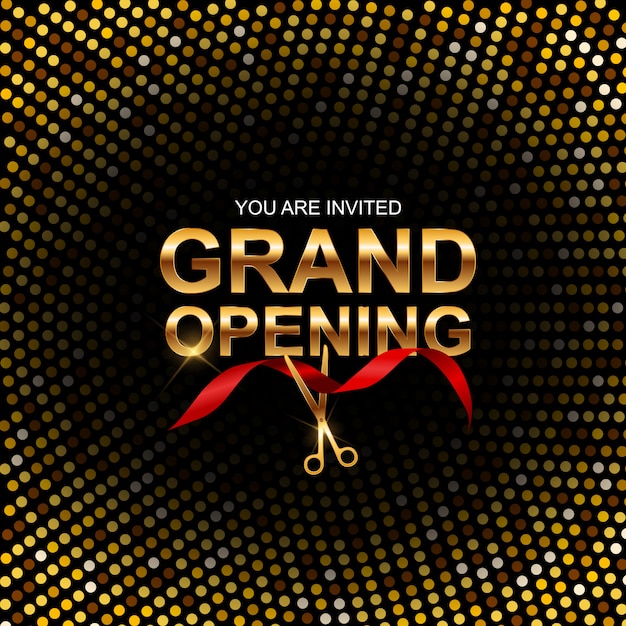 Grand Opening Banner Einladung