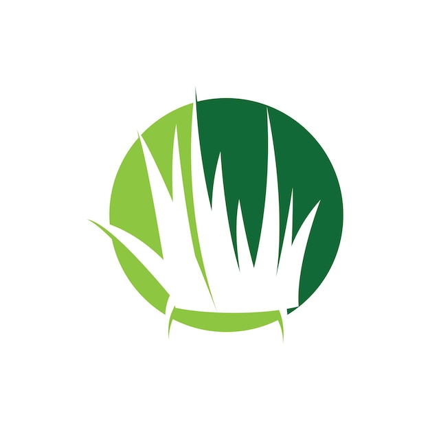 Gras-Logo-Vektorvorlage