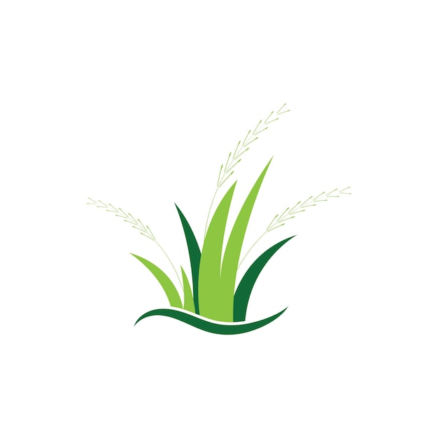 Gras-Logo-Vektorvorlage