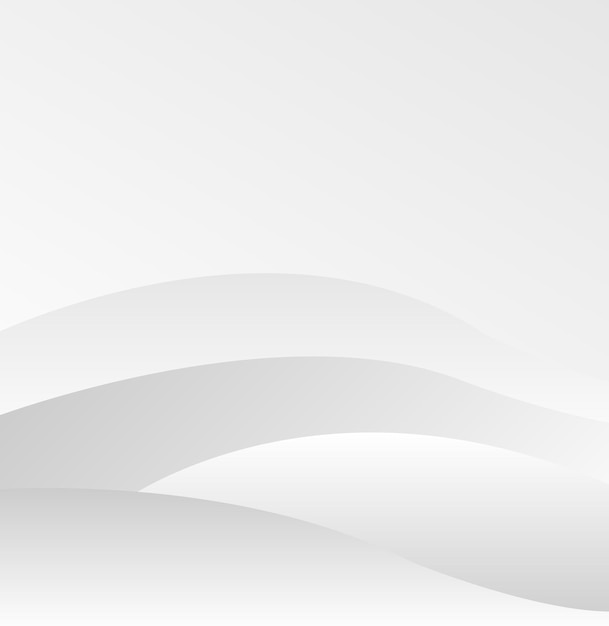 Graue und weiße Farbgradienten Wellenlinie verschwommener Effekt abstraktes Hintergrundtapetendesign