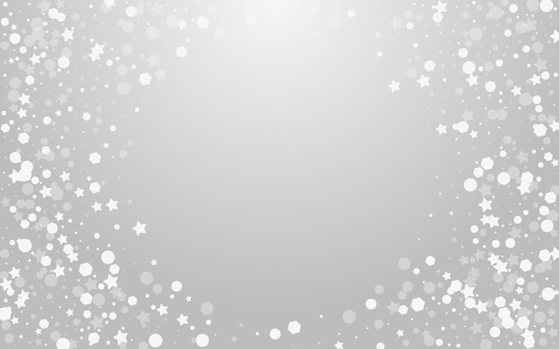 Grauer Schnee Vektor Grauer Hintergrund Weißer Glitzer