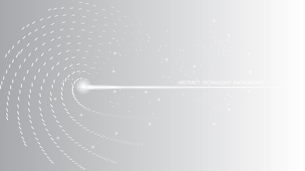 Grauweiß abstrakter technologiehintergrund hi-tech-digital verbinden high-tech-kommunikation