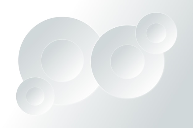 Grauweißer abstrakter Hintergrund mit zwei Kreisen
