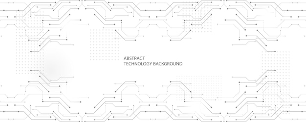 Grauweißer technologiehintergrund, spitzentechnologie und wissenschaftliches liniendesign.