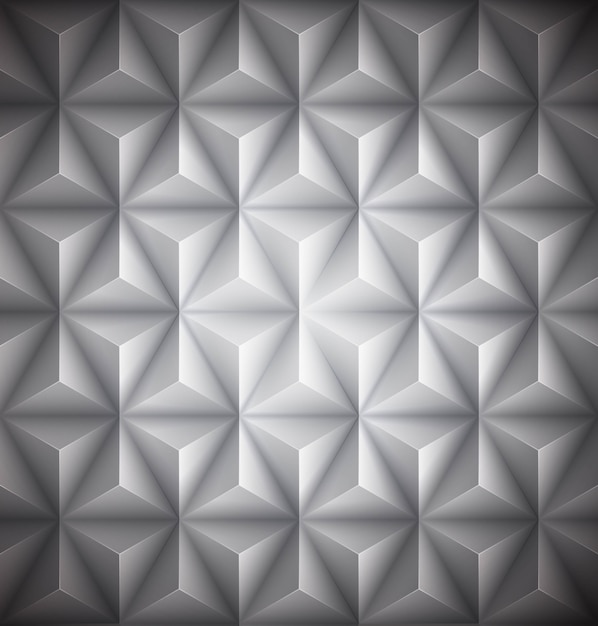 Vektor gray geometric-abstrakter niedrig-polypapierhintergrund.