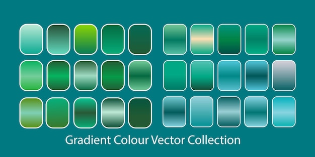Vektor green_gradient color_collection