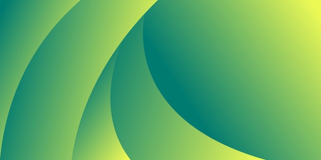 Green gradient wave abstrcat background design