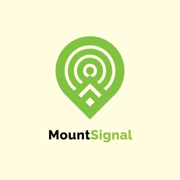 Green mount signal logo