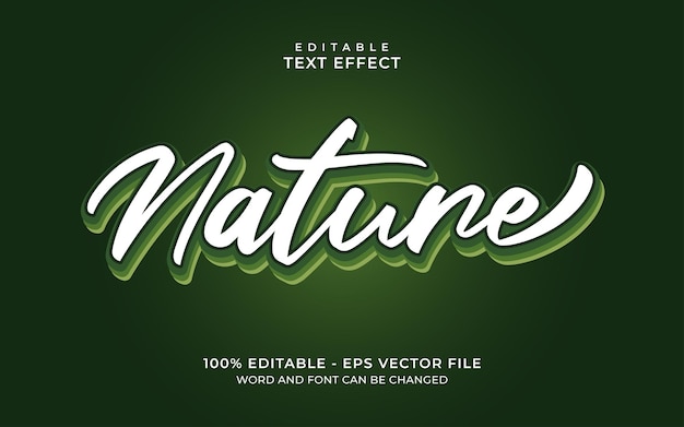 Green nature 3d-textstileffekt