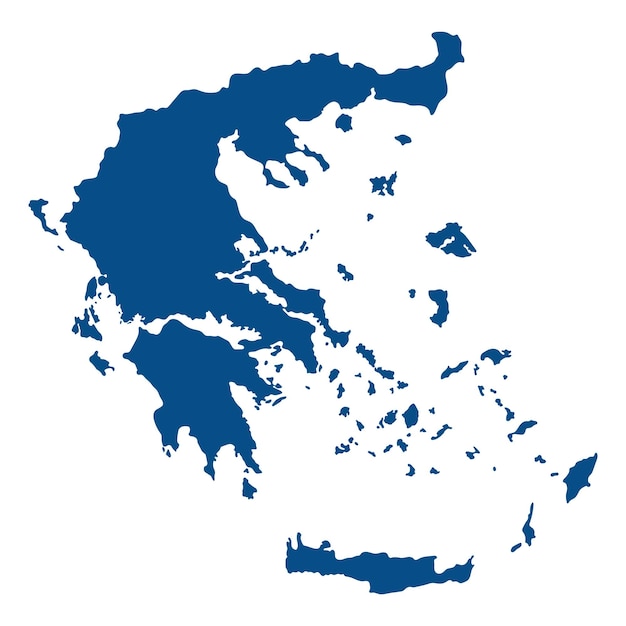 Griechenland-Karte mit administrativer Karte Griechenlands