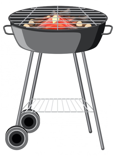 Grill auf weiß