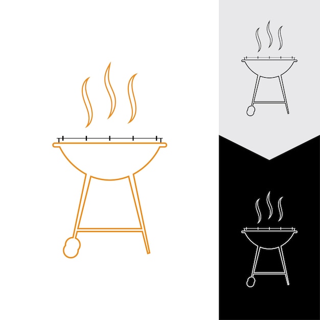 Grill-symbol-vektor-illustration