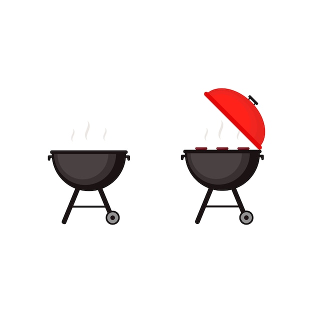 Grillillustration, grill.