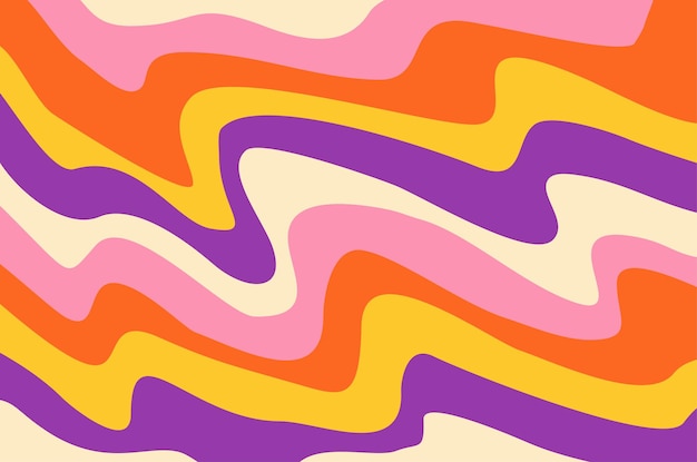 Groovy Abstract Hintergrundvektorentwurf