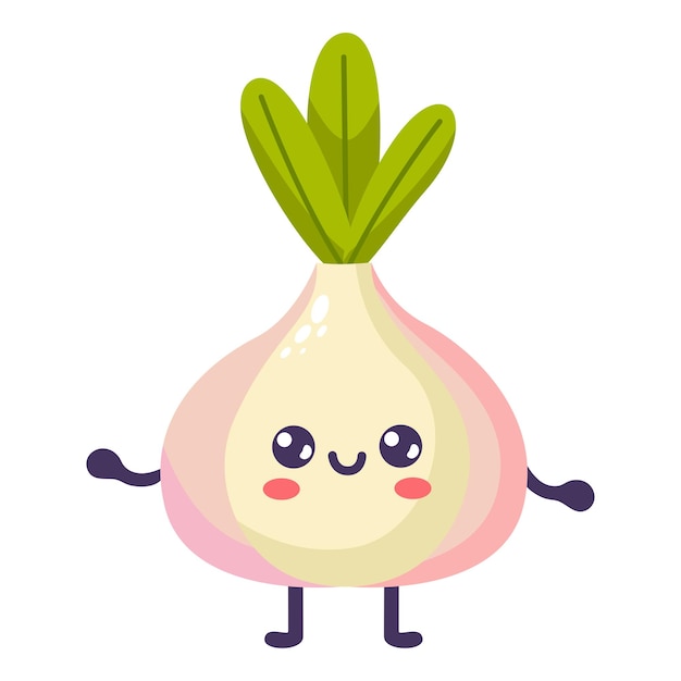Groovy Cartoon lustiger Knoblauch