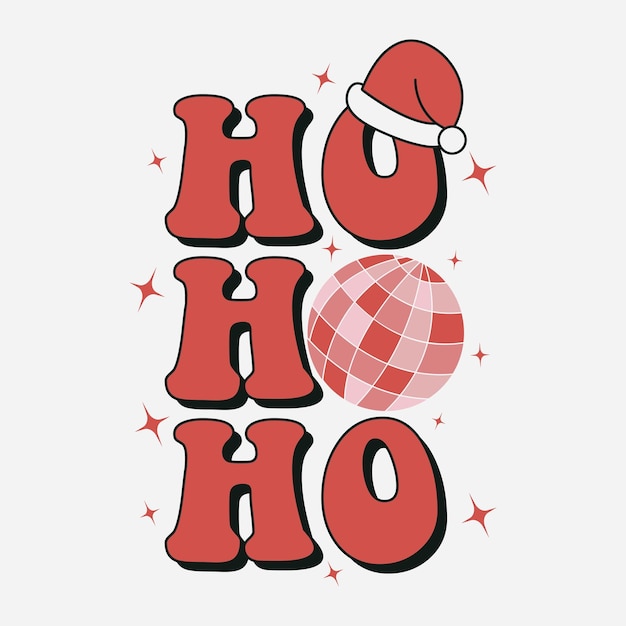 Groovy weihnachts-sublimation-bündel ho ho ho