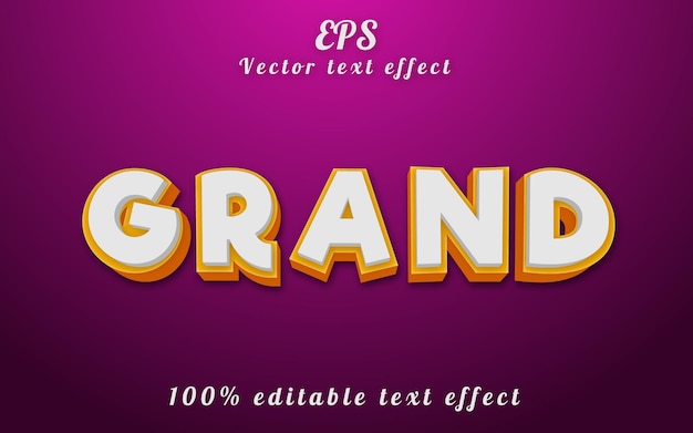 Vektor großartiger 3d-premium-texteffekt